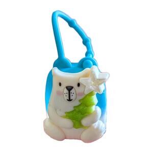 Bath & Body Works PocketBac Holder, Holiday Polar Bear w/ Tree – Retired